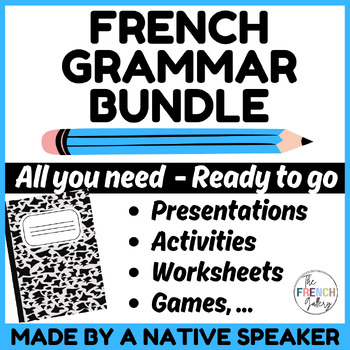 Preview of French Grammar Bundle for Intermediate & Advanced | Grammaire Française