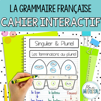 Preview of French Grammar Interactive Notebook