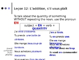 French Grammar- Lecon 12, DF Blanc