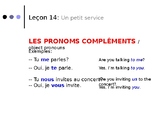 French Grammar - Lecon 14, DF Blanc