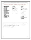 French Grammar: Passé Composé Lesson and Worksheet Packet