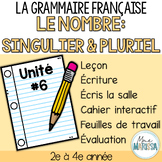 Grammaire française unité #6: Le nombre - Singulier et Pluriel