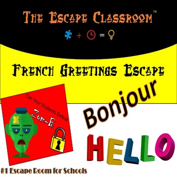 Preview of French: Greetings Escape Room | The Escape Classroom