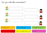 French Greetings Reading Resource (ordering a conversation)
