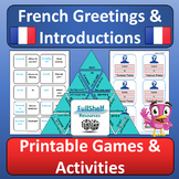 French Greetings and Introductions Fun Review Games Activi