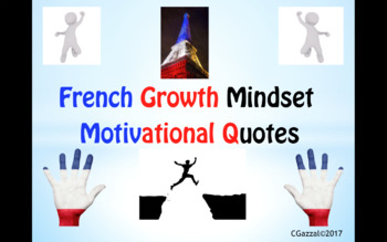 Preview of French Growth Mindset/ Motivational Printable Display Posters.