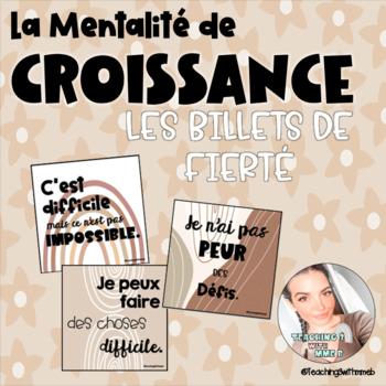 Preview of French Growth Mindset Posters - Les affiches de la Mentalité de Croissance