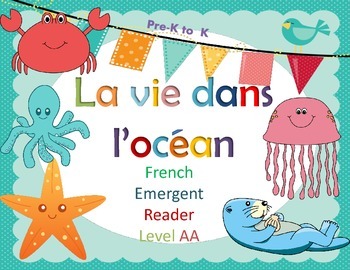 Preview of French Guided Reading la vie dans l'ocean