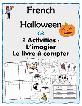 Preview of French - Halloween - 2 activities - Counting & Picture book