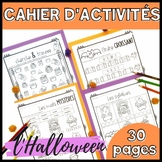French Halloween Activities - Math & Literacy Worksheets -
