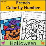 French Halloween Color by Number Pictures - Coloriages Magiques