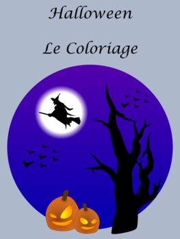 French Halloween Colouring by Languages Made Fun | TPT