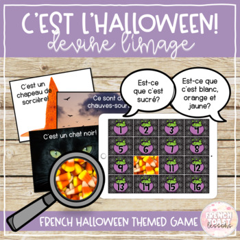 Preview of French Halloween Guess the Image Digital Game | L'Halloween