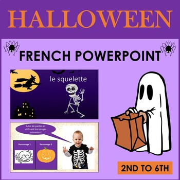 Preview of French Halloween PowerPoint Presentation (2nd to 6th)