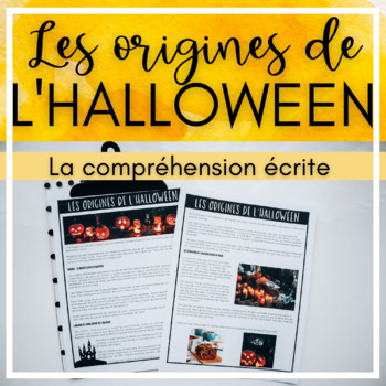 Preview of French Halloween Reading Comprehension  - Les origines de l'Halloween