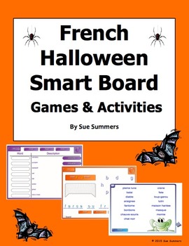 Preview of French Halloween SmartBoard Games and Activities