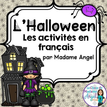Preview of French Halloween Themed Literacy Activities