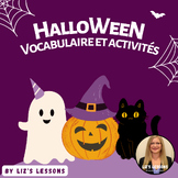French Halloween Vocabulary, Activities, Bingo, & Greeting Cards!