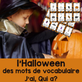 French Halloween Vocabulary Activity - I Have, Who Has? - 