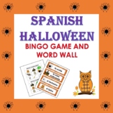 Spanish Halloween Vocabulary Bingo Game and Word Wall