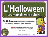 French Halloween Vocabulary - l'Halloween- mur de mots et lexique