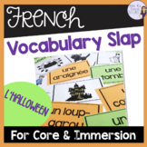 French Halloween flashcards and vocabulary slap game
