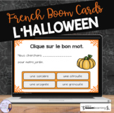 French Halloween vocabulary digital task cards BOOM CARDS 