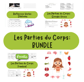 Preview of French Health & Body Bundle -- Le Corps et La Sante