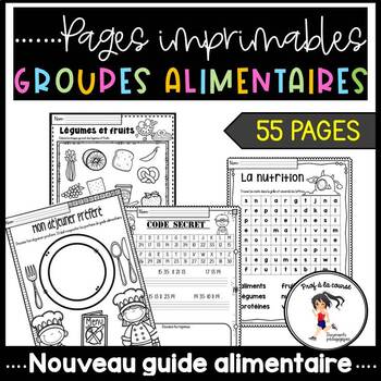 Preview of French Health & Nutrition Printables | Alimentation Activités imprimables