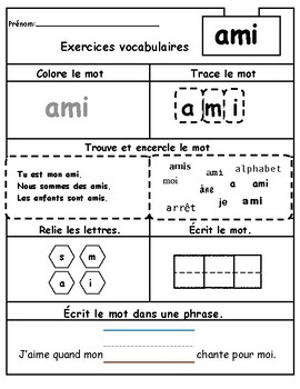 French frequency words