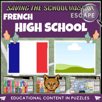 Preview of French - High School Escape Room