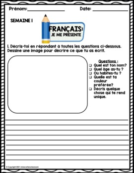 my homework in french language