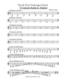 French Horn - Technique Packet