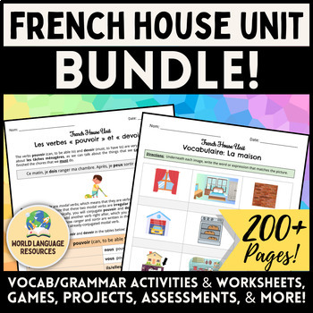 French House Unit BUNDLE! - La maison by Monsieur M's World Language ...