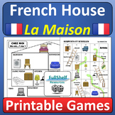 French House Vocabulary La Maison Printable Review Fun Act