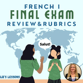 French I Final Exam Review and Rubrics