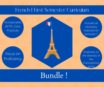 Preview of French I: First Semester Curriculum