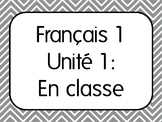Basic French I Unit 1 for Beginners with 7 Lesson Plans & 