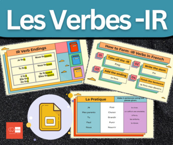 Preview of French IR Verbs Powerpoint Presentation Google Slides