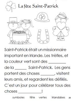Preview of French Immersion, Celebration no.25 - La fête de le Saint-Patrick