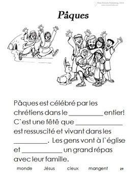 Preview of French Immersion, Celebration no.29 - Paques