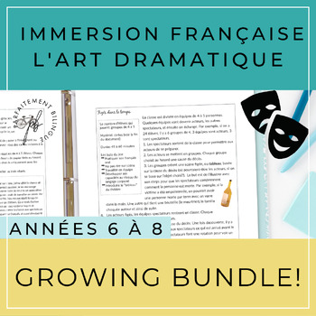 Preview of French Immersion Drama Bundle