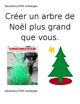 Preview of French Immersion STEM Challenges