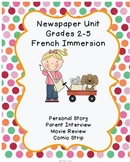 French Immersion - Writing a Newspaper