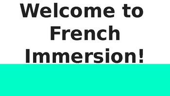 Preview of French Immersion for Parents