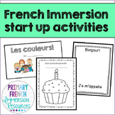 French Immersion start up activities