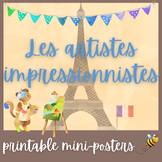 French Impressionist Artists Bulletin Board Poster Set | p