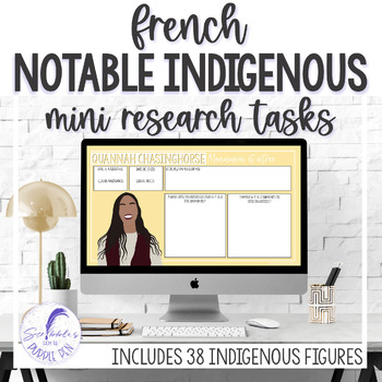Preview of French Indigenous Community Mini Research Tasks - Digital Version