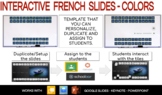 French Interactive Activity - Colors