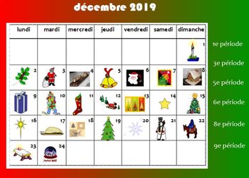 Preview of French Interactive Advent Calendar 2019